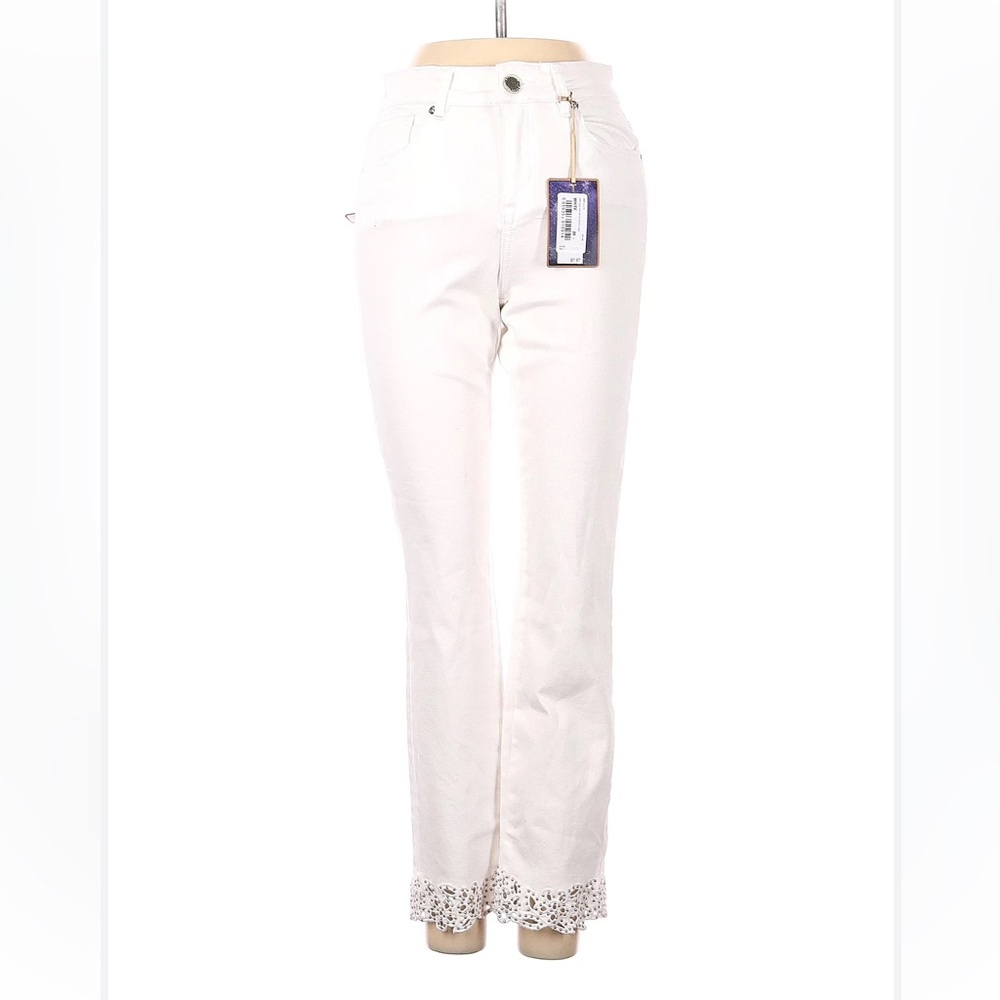 Ted Baker London White Embellished Jeans